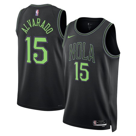 New Orleans Pelicans Jose Alvarado Nike 2023-24 City Edition Sininen Miesten Pelipaidat Swingman